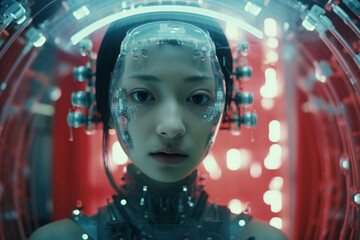 Poster - An image portraying an AI assistant with the ability to sense and respond to human emotions, showcasing the integration of emotional intelligence into artificial intelligence.