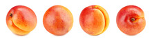 Fresh Organic Apricot Isolated On White