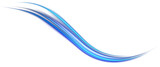 Fototapeta Abstrakcje - Abstract blue light lines of speed movement. Light everyday glowing effect. Semicircular wave. Light trail curve swirl. Neon lines of speed and fast wind. Optical fiber incandescent. Blue glowing.