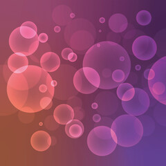 Abstract bokeh vector illustration background orange, purple, and blue