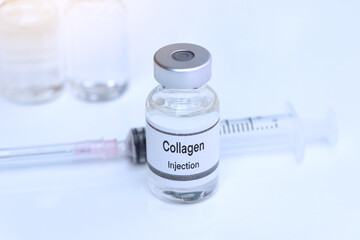 Sticker - Collagen in a vial, Substances used for injection to treat or medical beauty enhancement