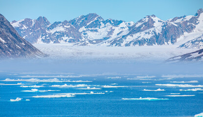 Wall Mural - Knud Rasmussen Glacier near Kulusuk - Greenland, East Greenland