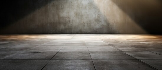 Aufkleber - Concrete floor illuminated by spotlight Copy space image Place for adding text or design