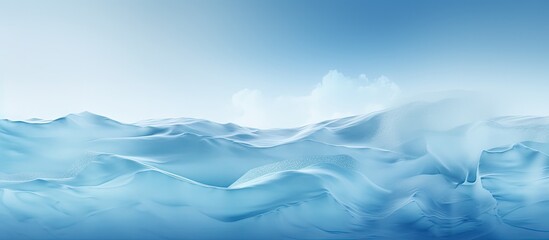 Poster - Chilly blue backdrop Copy space image Place for adding text or design