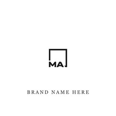 MA logo. M A design. White MA letter. MA, M A letter logo design. Initial letter MA linked circle uppercase monogram logo. M A letter logo vector design. 