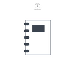 Fototapete - Binder Icon symbol vector illustration isolated on white background