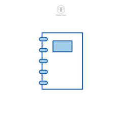 Fototapete - Binder Icon symbol vector illustration isolated on white background