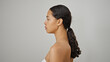 © Krakenimages.com - African american woman looking to the side over isolated white background
