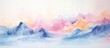 Watercolor Background in Pastel Color Palettes