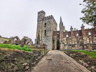 Wall Mural - View of the South Wall of Selskar Abbey, a ruined Augustinian abbey built in 12th century, in Wexford, Ireland. 