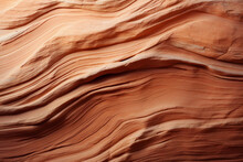 Curved Layers Of Red Sandstone Rock Formation