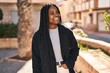 © Krakenimages.com - African american woman smiling confident looking to the side at park