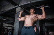 © reewungjunerr - Portrait of asian man big muscle at the gym,Thailand people,Workout for good healthy,Body weight training,Fitness at the gym concept,Asia men exercise chest muscle workout
