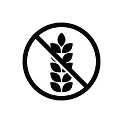 Wall Mural - gluten free icon vector sign