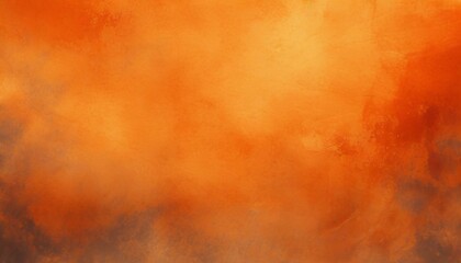 Wall Mural - orange background halloween texture for website backgrounds old vintage marbled watercolor painted paper or textured antique wall with distressed mottled grunge for thanksgiving and fall designs