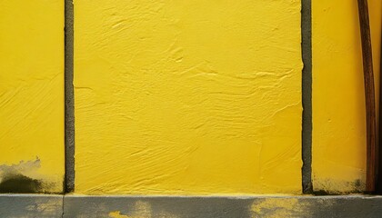 Poster - yellow wall texture background