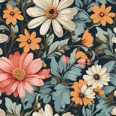 Seamless Spring Floral Pattern