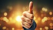 The radiance of a thumbs-up icon, representing the joy and approval of our customers, alongside a five-star rating. Feedback from.