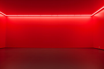 Wall Mural - Red Empty Space. AI generative