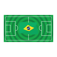 Poster - brazilian soccer field