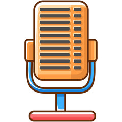 Canvas Print - Microphone Sticker