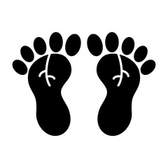 Canvas Print - Footprint Icon