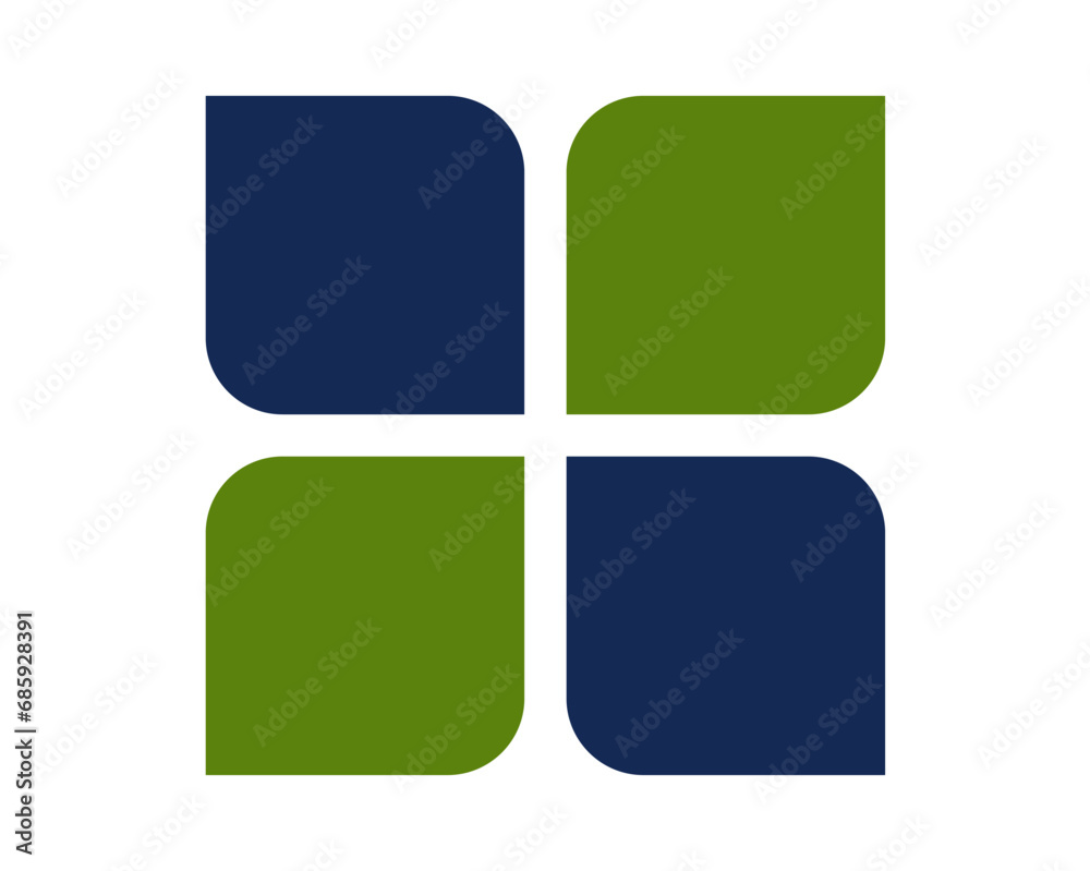 four square logo Stock Vector | Adobe Stock