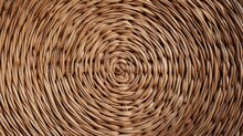 Closed Up Round Wicker Texture