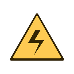 Poster - emergency signal of electrical risk