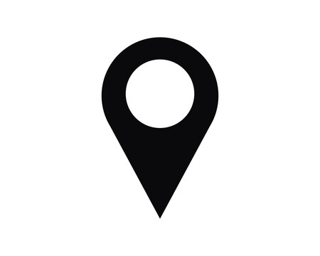 Location pointer icon vector symbol design illustration.