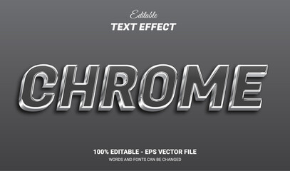 Canvas Print - chrome 3d editable text effect