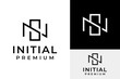 Initial Monogram Letter NS SN Sport Professional Premium Logo Design Branding Template