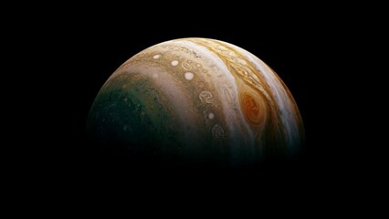 Wall Mural - planet jupiter the largest planet of the solar system. gas giant planet.