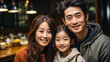 © EwaStudio - Warm Asian Family Scene.  Asian Home Happiness....