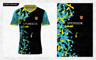 jersey sport texture pattern grunge style with 3D mockup illustration for sublimation print