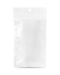 Blank packaging white plastic OPP zipper pouch for product design mockup