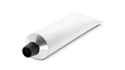 Wall Mural - blank packaging white aluminum tube for cosmetic or health care products