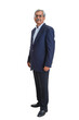 Senior Indian businessman or executive in a light blue shirt and dark blue suit