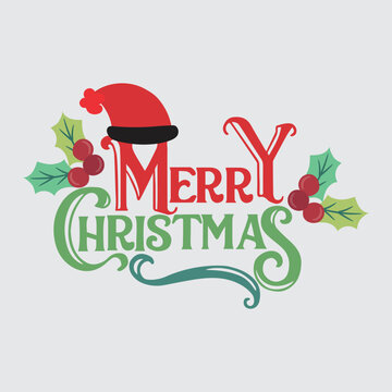 Merry Christmas. Happy New Year, Typography collection. Vector logo, emblem, text design. Can be used for banners, greeting cards, gifts etc.