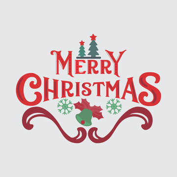 Merry Christmas. Happy New Year, Typography collection. Vector logo, emblem, text design. Can be used for banners, greeting cards, gifts etc.