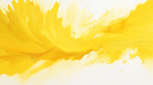 Yellow Watercolor Brush Stroke Design Decorative Background
