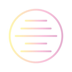 Poster - Abstract Audio Creative Gradient Outline Icon