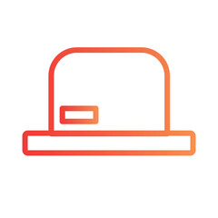 Poster - Lamp Light Shape Gradient Outline Icon