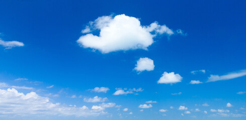 Wall Mural - clouds in the blue sky.