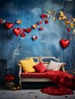© Filip - Valentines Day digital backdrop, romantic city, love couple