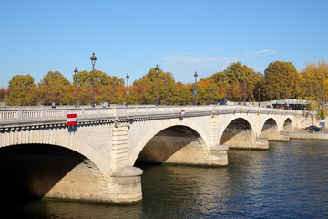 Poster - The Tolbiac bridge in the 12th arrondissemnt of Paris city