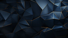 Abstract dark blue triangles pattern background