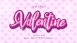 © badutsirkus - Valentine dreamy pink vector text effect editable graphic style
