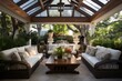 Creating an Upscale and Custom Outdoor Living Room Design for Your Backyard: A Gorgeous Garden Gazebo with Shelter and Comfortable Sofa Seating