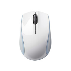 a computer mouse with a light isolated on transparent background